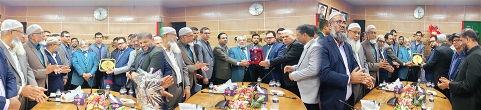 প্রধান প্রকৌশলী জনাব মোহাম্মদ জালাল উদ্দিন চৌধুরী মহোদয়-এঁর অবসরজনিত বিদায় সংবর্ধনা এবং নবনিযুক্ত প্রধান প্রকৌশলী জনাব মোঃ আলতাফ হোসেন মহোদয়ের বরণ অনুষ্ঠান