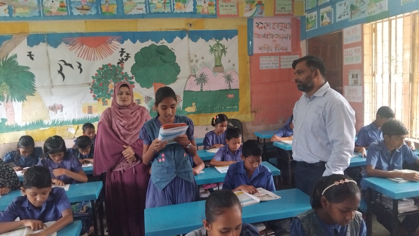 সম্মানিত জেলা প্রশাসক মহোদয়ের শিবরাম আদর্শ সপ্রাবি পরিদর্শন।