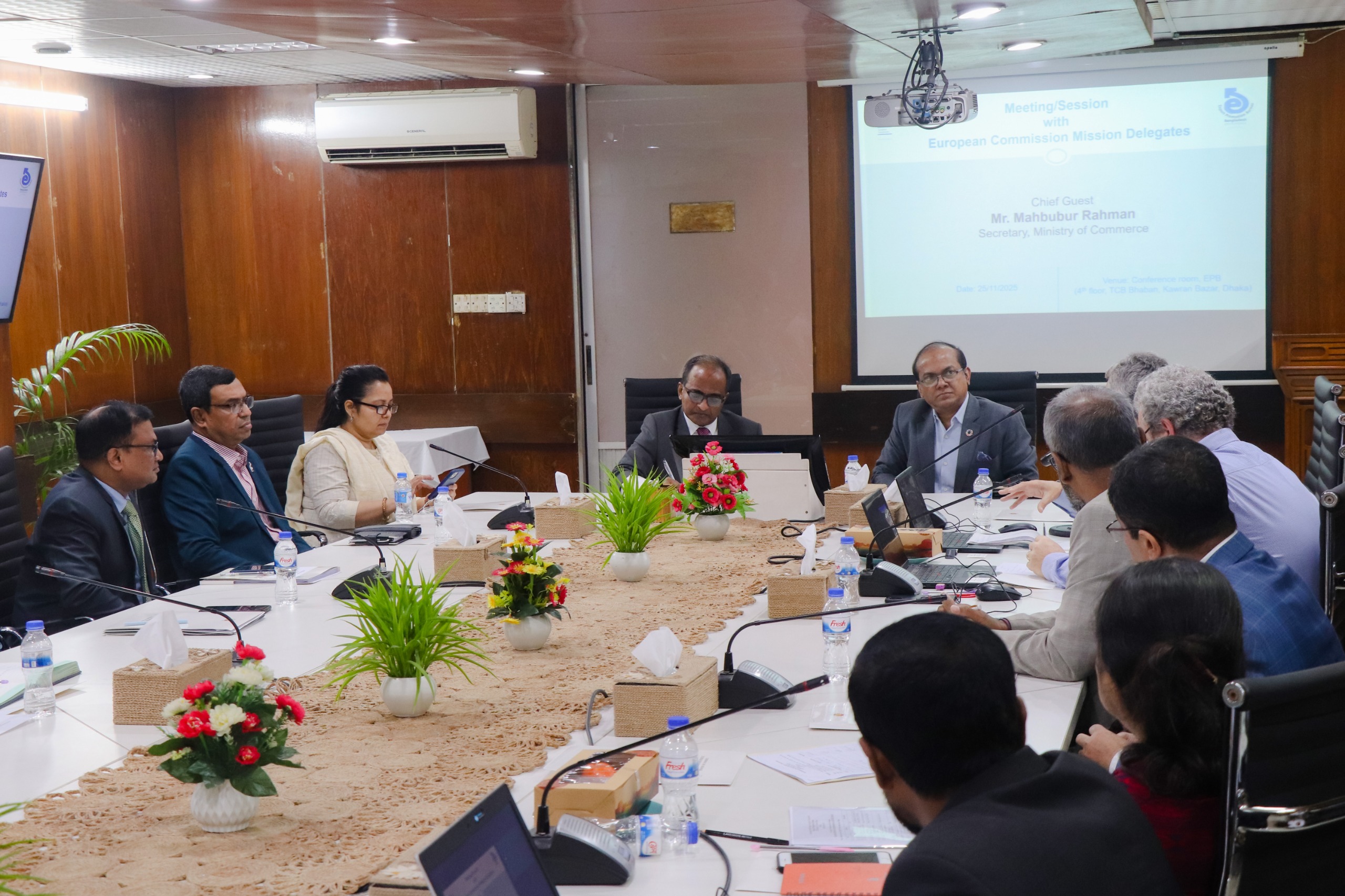 Meeting/Session with European Commission Mission Delegates.