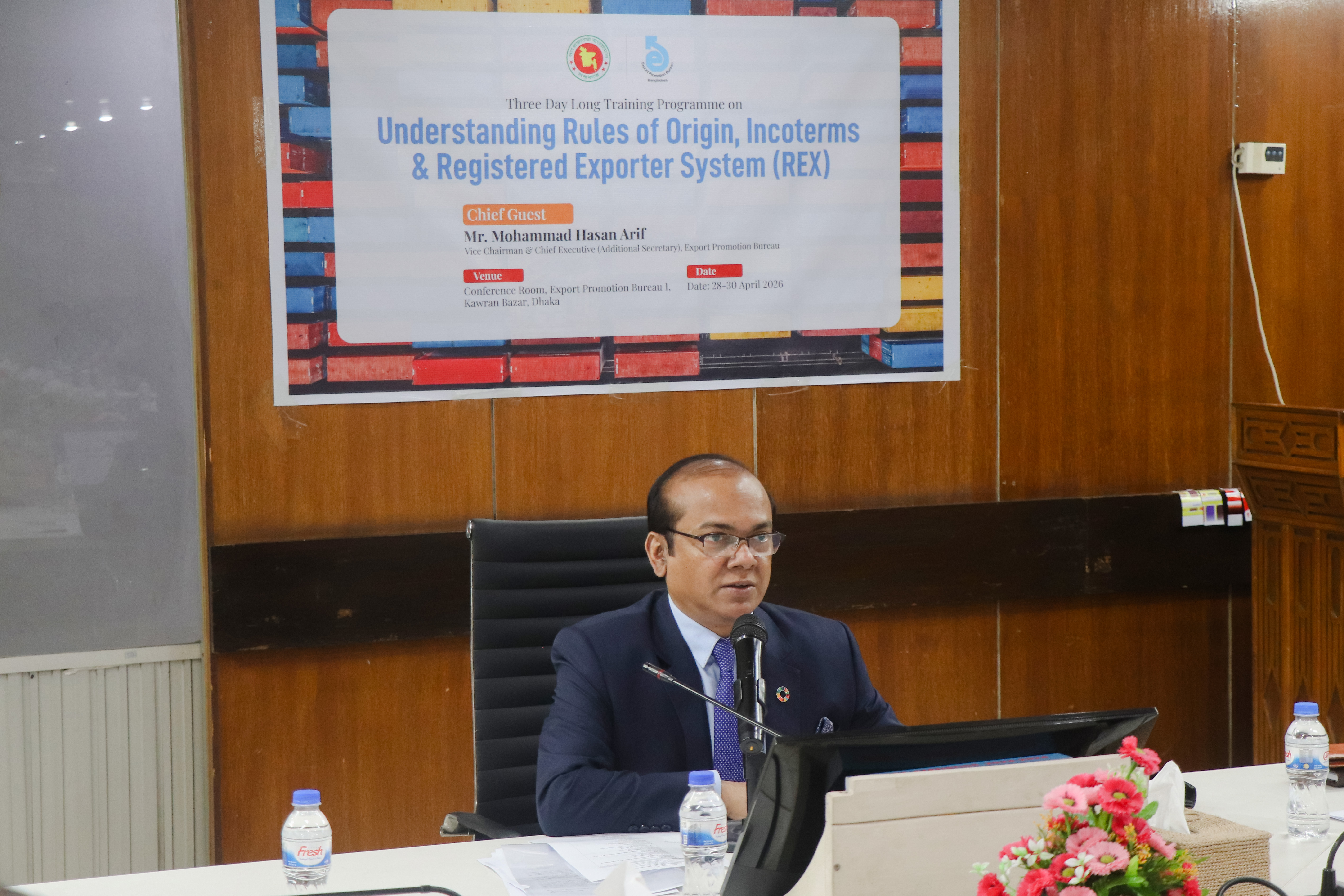 Three Day Long Training Programme on "Understanding Rules of Origin, Incoterms & Registered Exporter System (REX) (Day-01)