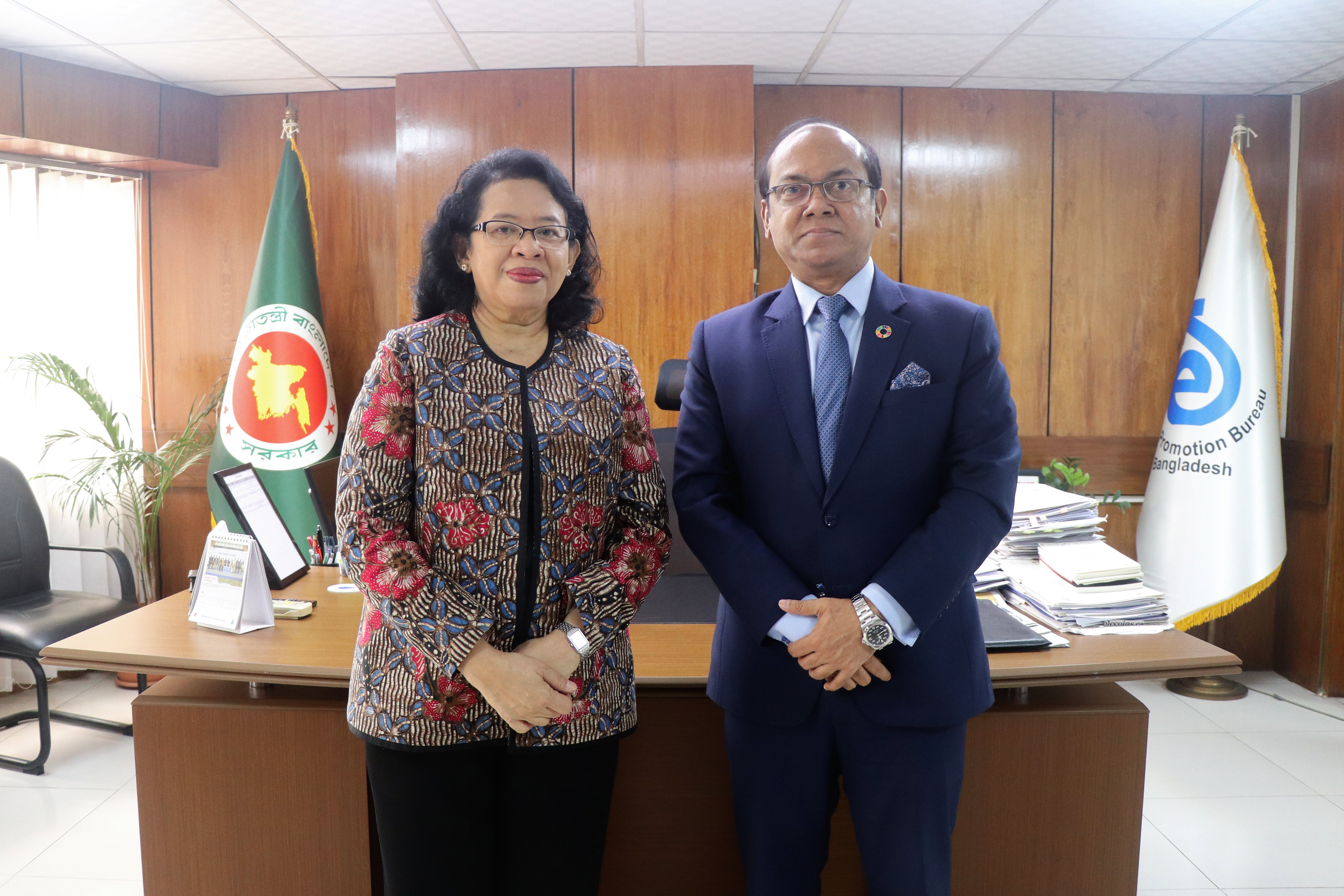 Meeting with the H.E Ms Listyowati, Ambassador of the Republic Indonesia to Bangladesh