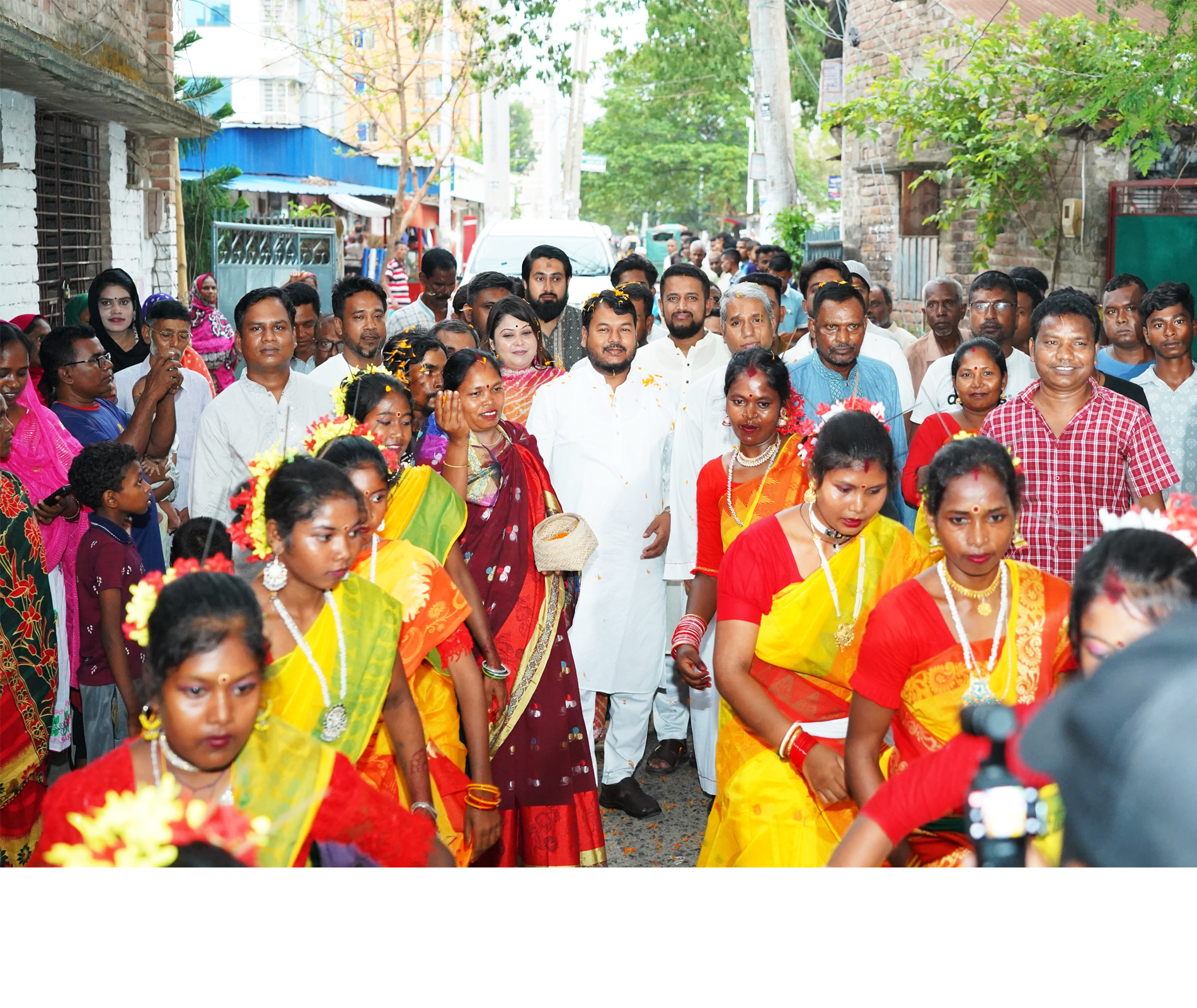 খ্রিস্টানপাড়া ধর্মপল্লীর উদ্যোগে বর্ণাঢ্য আয়োজনে মাননীয় প্রশাসক‘কে সংবর্ধনা প্রদান