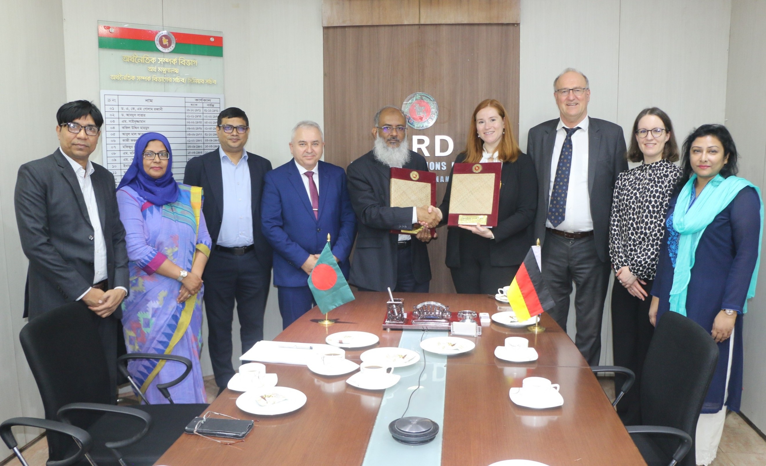 A Grant Agreements have been signed between the Government of the People's Republic of Bangladesh and the Government of Germany for five projects proposed by GIZ