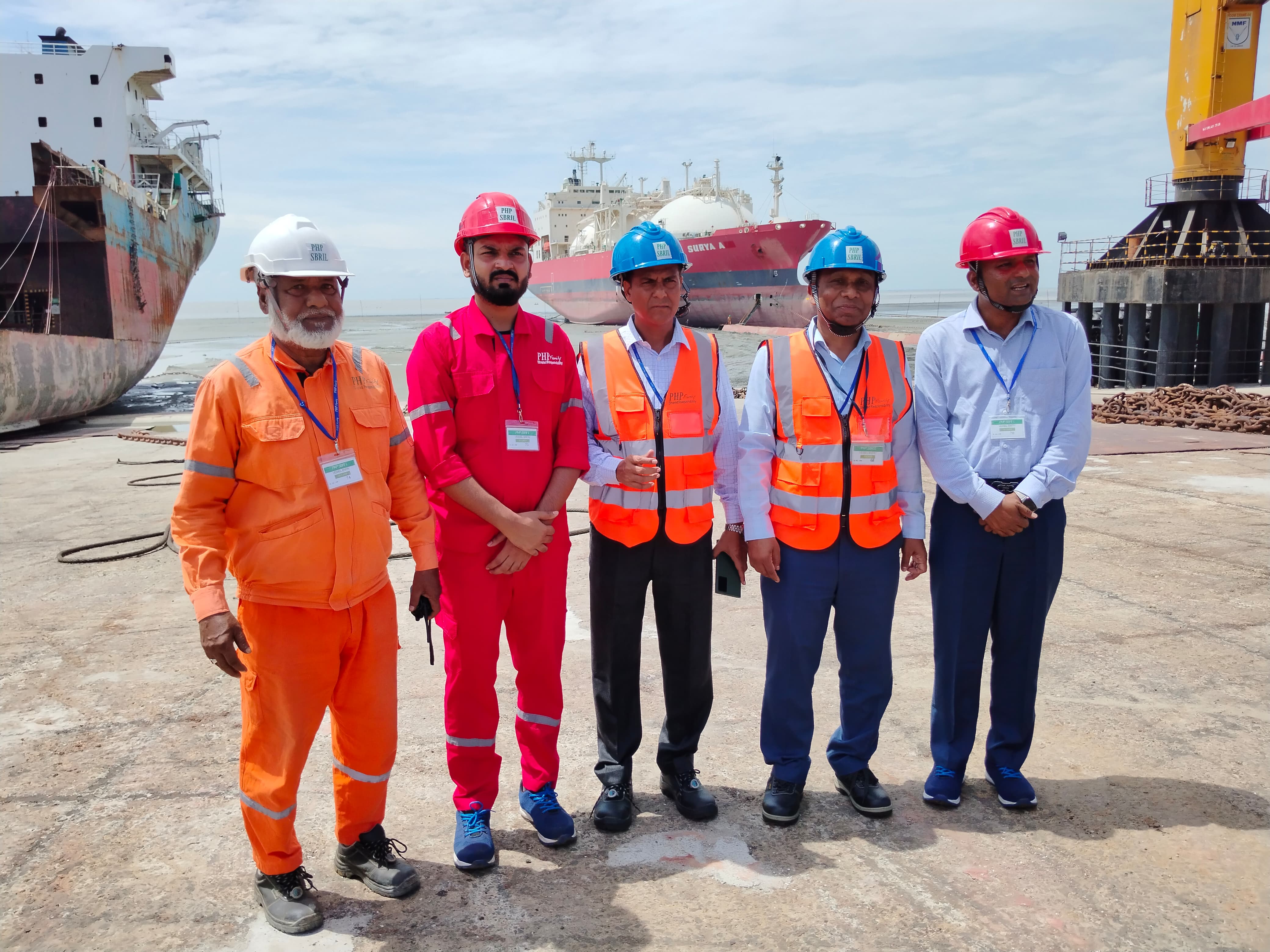 প্রধান বিস্ফোরক পরিদর্শক মহোদয়ের PHP Ship Breaking Yard পরিদর্শন