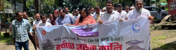 জাতীয় মৎস্য সপ্তাহ ২০২৫ উপলক্ষ্যে বর্ণাঢ্য সড়ক র‌্যালি