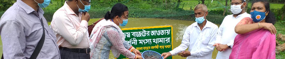 উর্দ্ধতন কর্তৃপক্ষের মাছচাষ পরিদর্শন