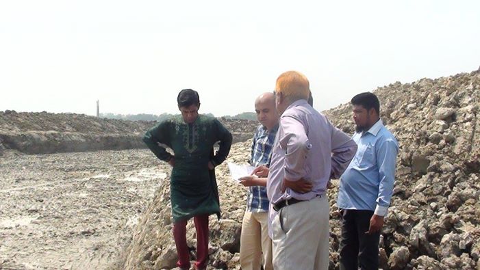 মাকড়ি বিল পুনঃখনন কার্যক্রম পরিদর্শন।