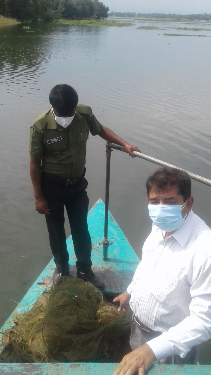 মৎস্য সংরক্ষন আইন বাস্তবায়নে , মোবাইল কোর্ট ও অভিযান পরিচালনা, কালিয়াকৈর,গাজীপুর।