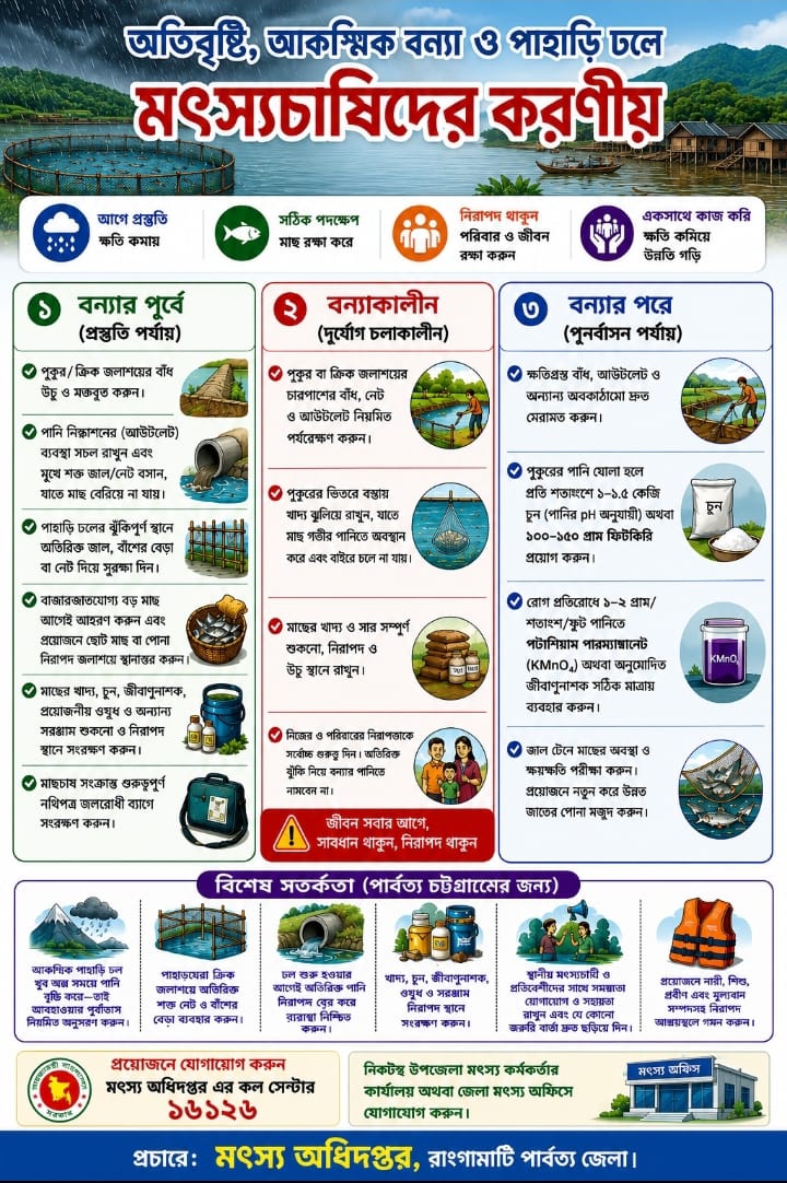 মৎস্যচাষিদেরকরণীয়