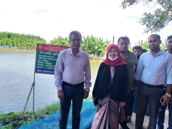 দেশীয় প্রজাতির মাছ এবং শামুক সংরক্ষণ ও উন্নয়ন প্রকল্প আওতায় বিল নার্সরী পোনা অবমুক্তকরণ