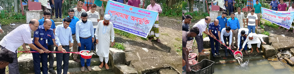 পোনামাছ অবমুক্তকরণ