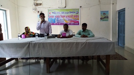 সমাপনী অনুষ্ঠানে বক্তব্য প্রদান করছেন উপজেলা নির্বাহী অফিসার