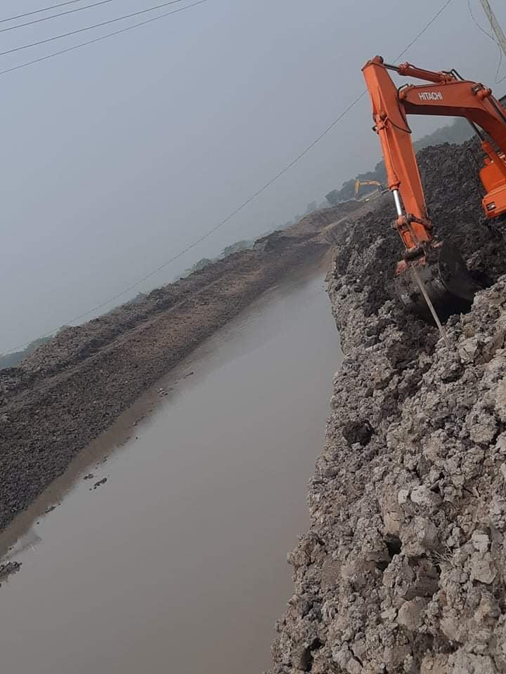 ধর্মপাশা উপজেলার চিনা-জানা খাল খননপরিদর্শন