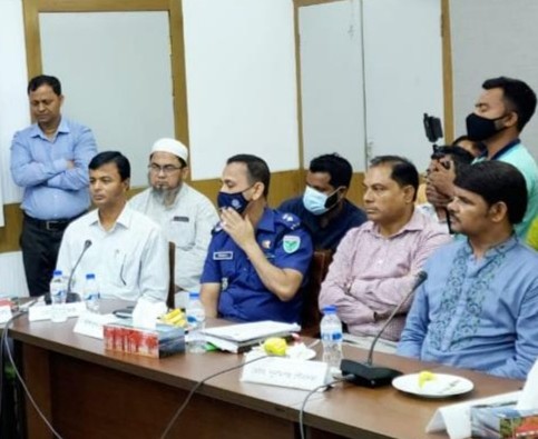 মাননীয় খাদ্য মন্ত্রী ও মাননীয় সচিব,খাদ্য মন্ত্রণালয় মহোদয়ের বোরো ধান-চাল সংগ্রহ বিষয়ে মতবিনিময় সভার স্থির চিত্র