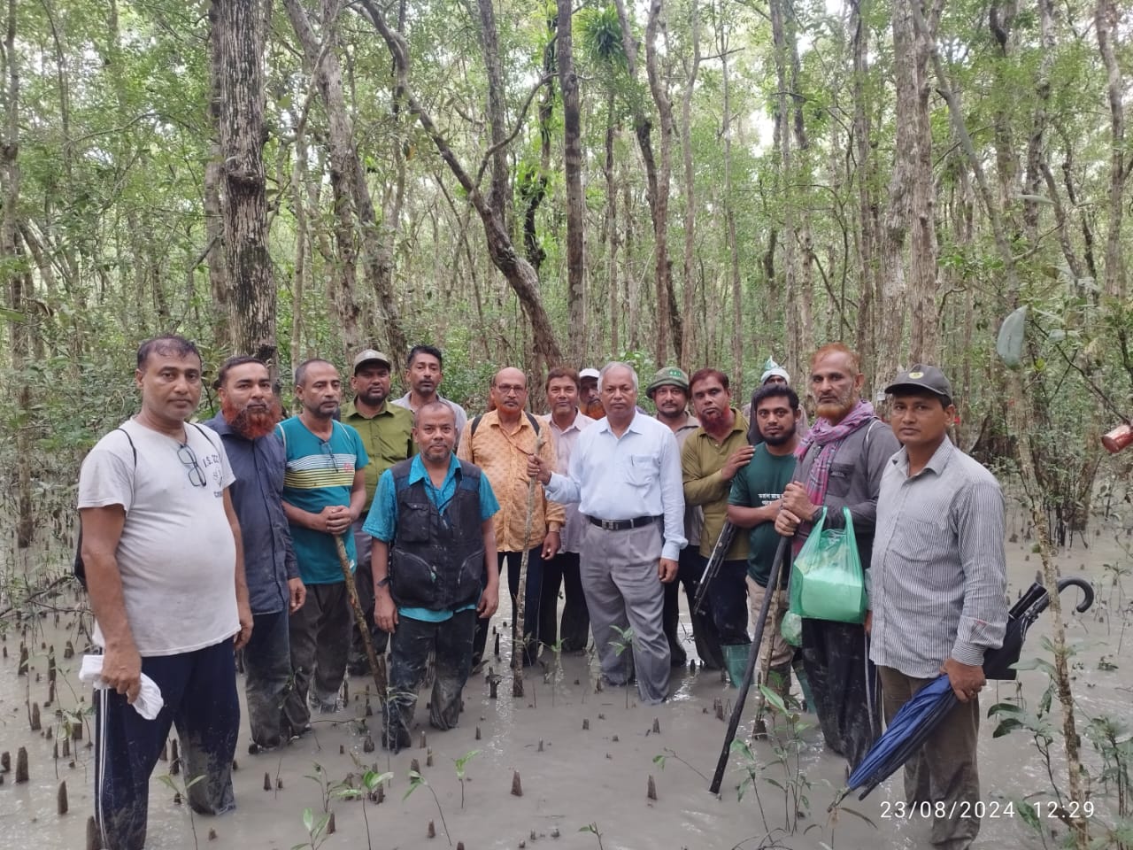 সুন্দরবনে স্থাপিত পিএসপি-র তথ্য সংগ্রহ।