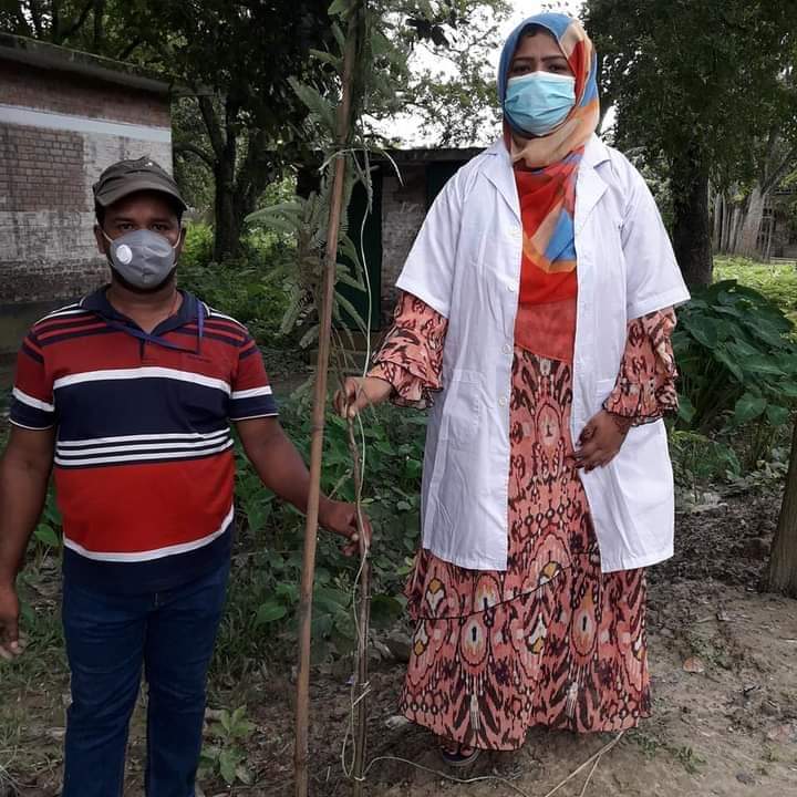 মুজিব্বর্ষ উপলক্ষ্যে গাছ রোপন