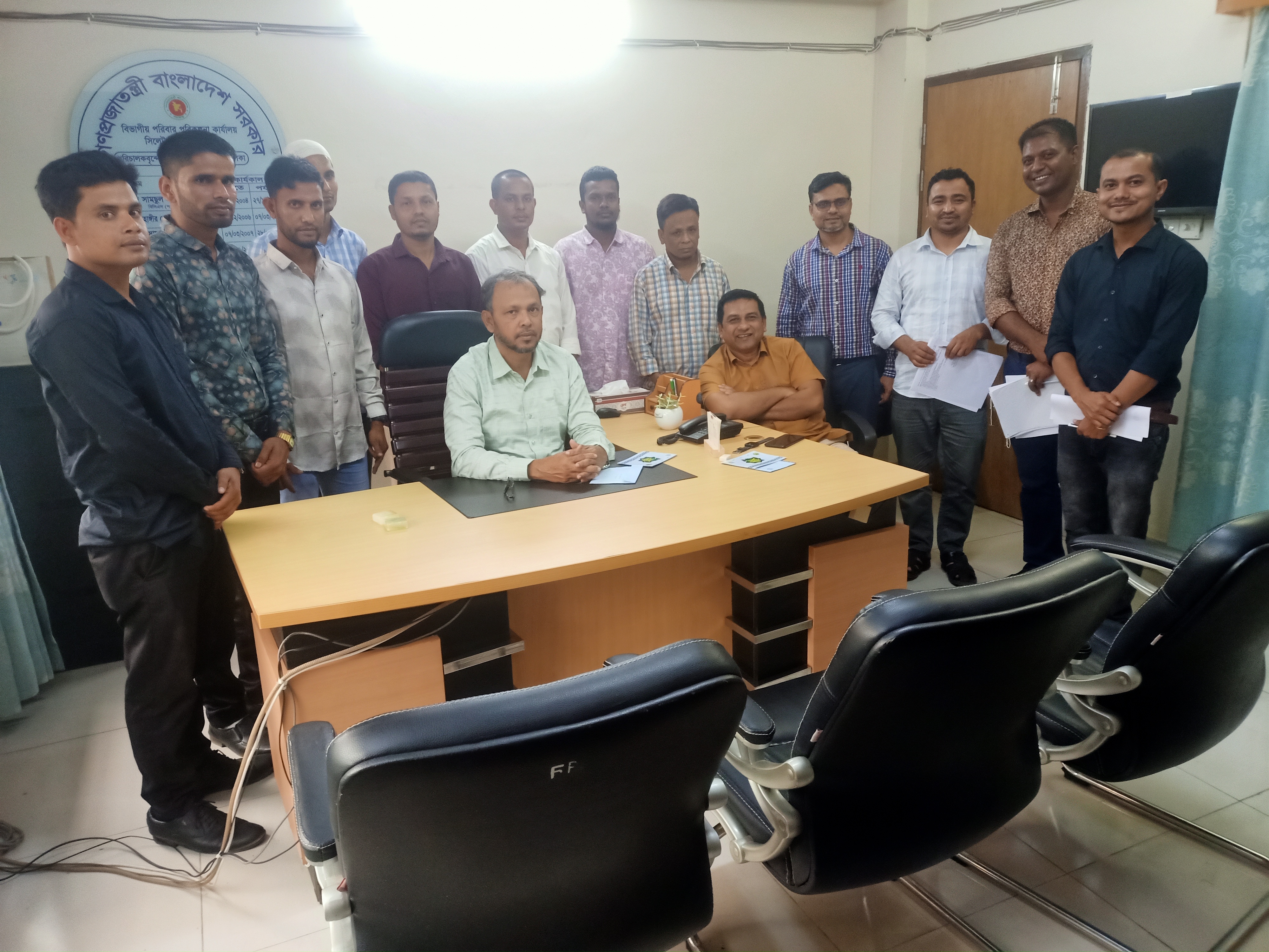পরিবার পরিকল্পনা অধিদপ্তর কর্তৃক সিলেট বিভাগে নিয়োগকৃত এমএলএসএস/নিরাপত্তা প্রহরী পদধারীদের যোগদান অনুষ্ঠান