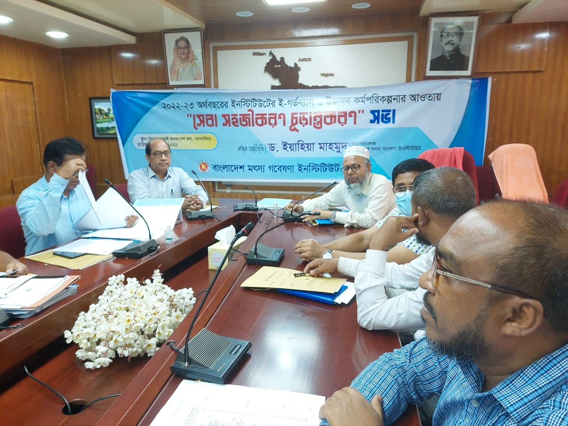 সেবা সহজীকরণ চুড়ান্তকরণ সভার ছবি