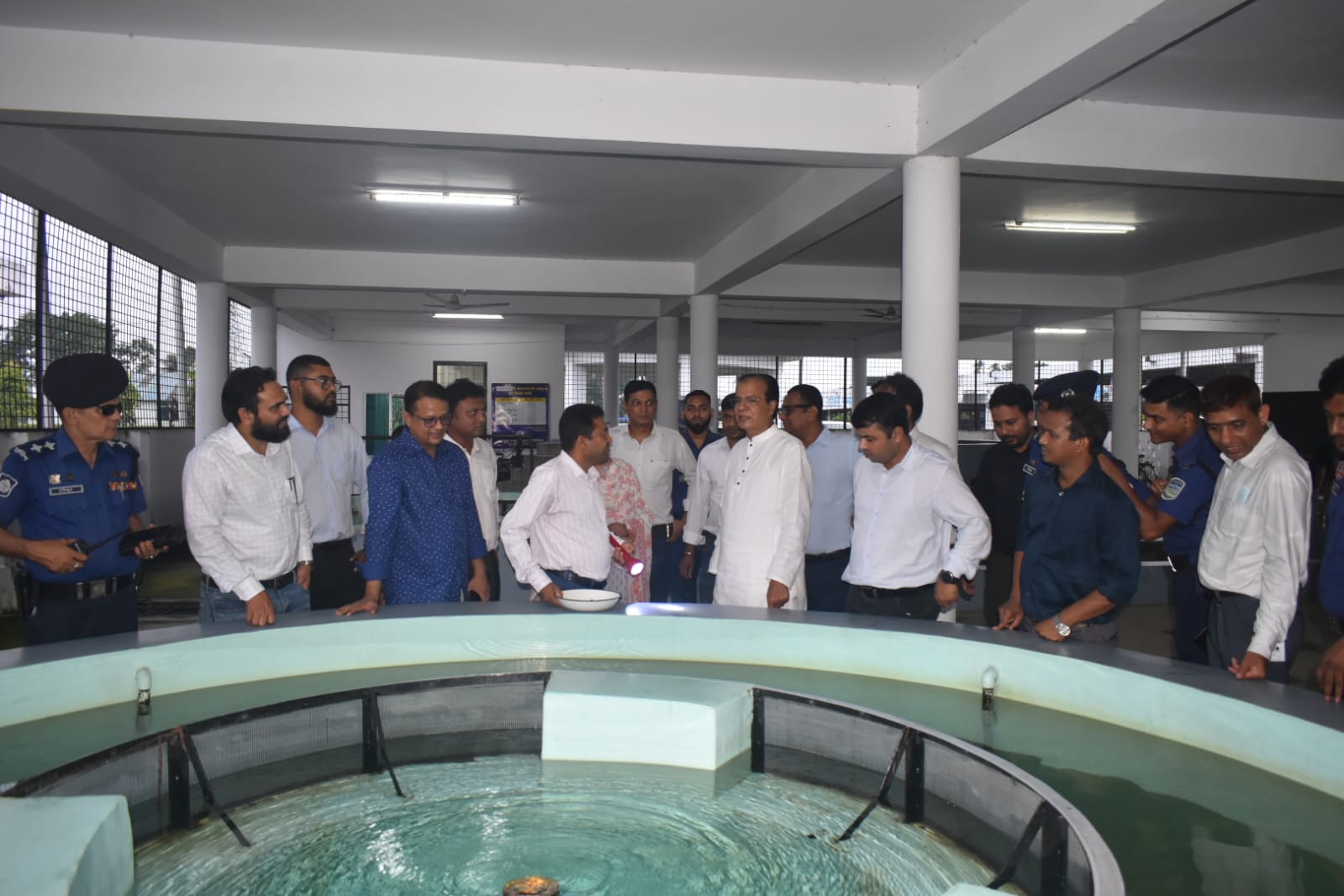 দুর্যোগ ব্যবস্থাপনা ও ত্রাণ মন্ত্রণালয়ের মাননীয় মন্ত্রী জনাব আসাদুল হাবিব দুলু, এমপি মহোদয়ের বিএফআরআই পরিদর্শন