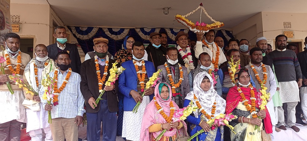 নবনির্বাচিত ইউপি চেয়ারম্যান ও সদস্যগণের প্রথম সভার চিত্র। তারিখঃ ০৯/০২/২০২২ ইং, রোজ বুধবার।