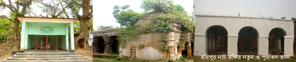 ৫ নং হরিপুর ইউনিয়নে অবস্থিত হিন্দু ধর্মালম্বিদের উপসনালয় (নাট মন্দির)