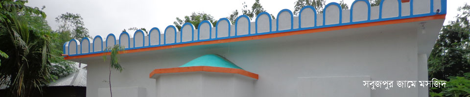 সবুজপুর জামে মসজিদ।