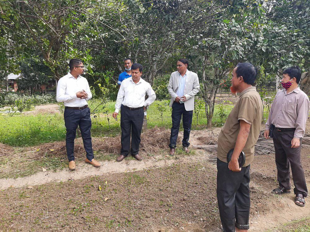 উপপরিচালক, হর্টিকালচার সেন্টার, বনরুপা, রাঙ্গামাটি অত্র সেন্টার এর কার্যক্রম পরিদর্শন করেন