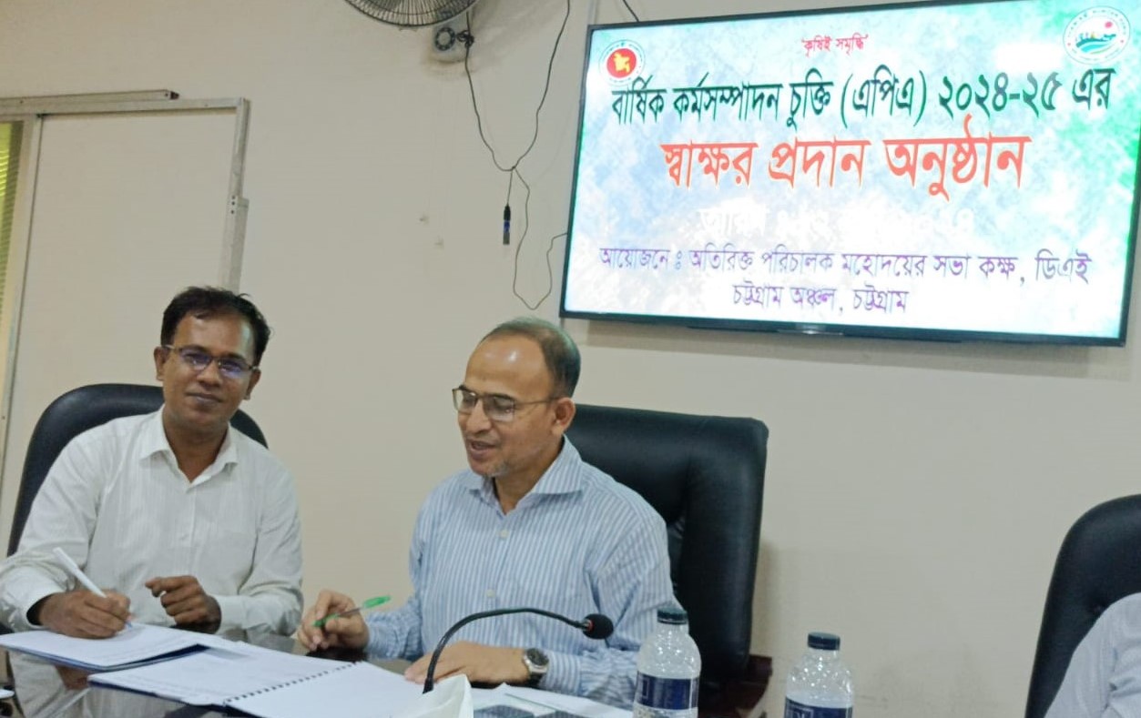 বার্ষিক কর্মসম্পাদন চুক্তি( এপিএ) ২০২৪-২৫