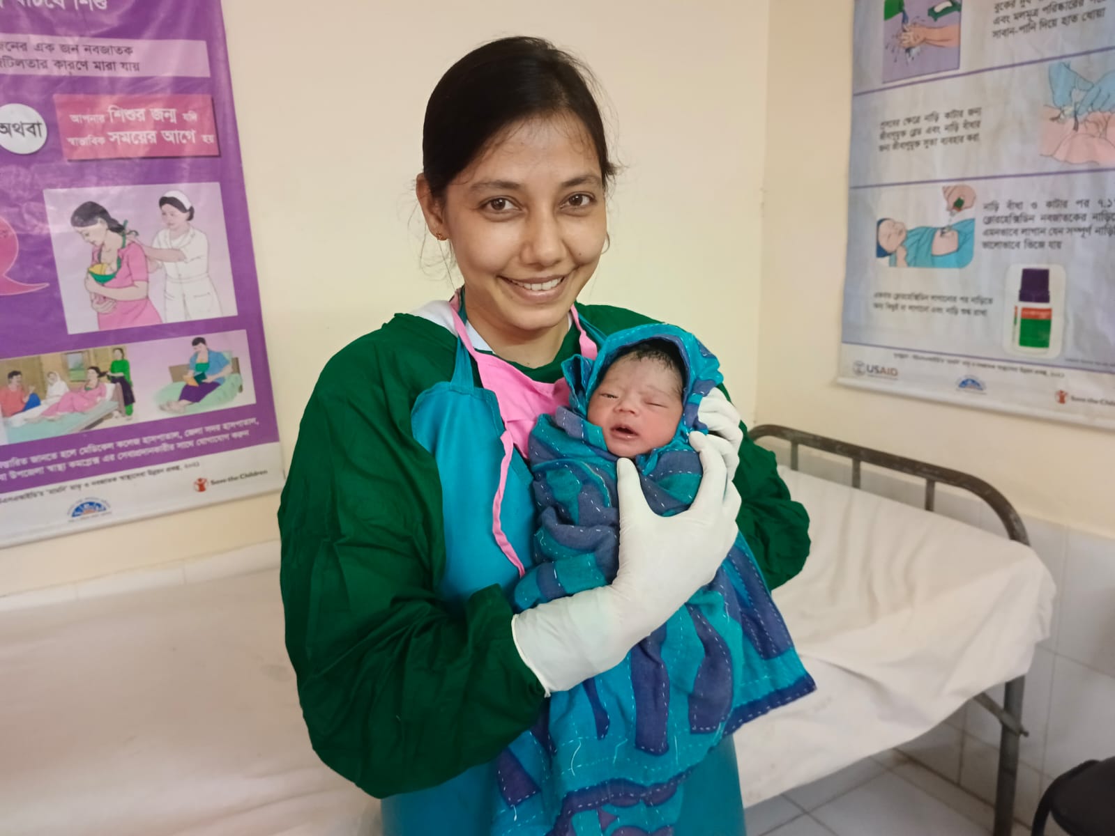 পরিচর্যার পর সুস্থ ‍শিশু