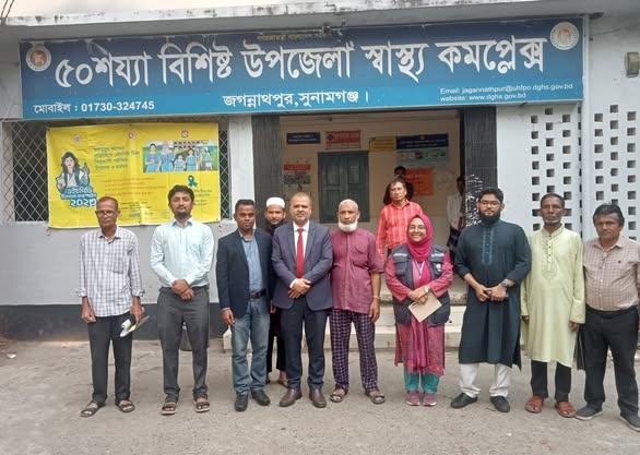 আজ জগন্নাথপুর উপজেলা পরিদর্শন করেন সুনামগঞ্জ জেলার সুযোগ্য সিভিল সার্জন স্যার ডা. জসিম উদ্দিন স্যার