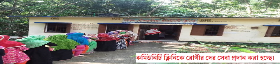 কমিউনিটি ক্লিনেকে স্বাস্থ্য সেবা প্রদান।