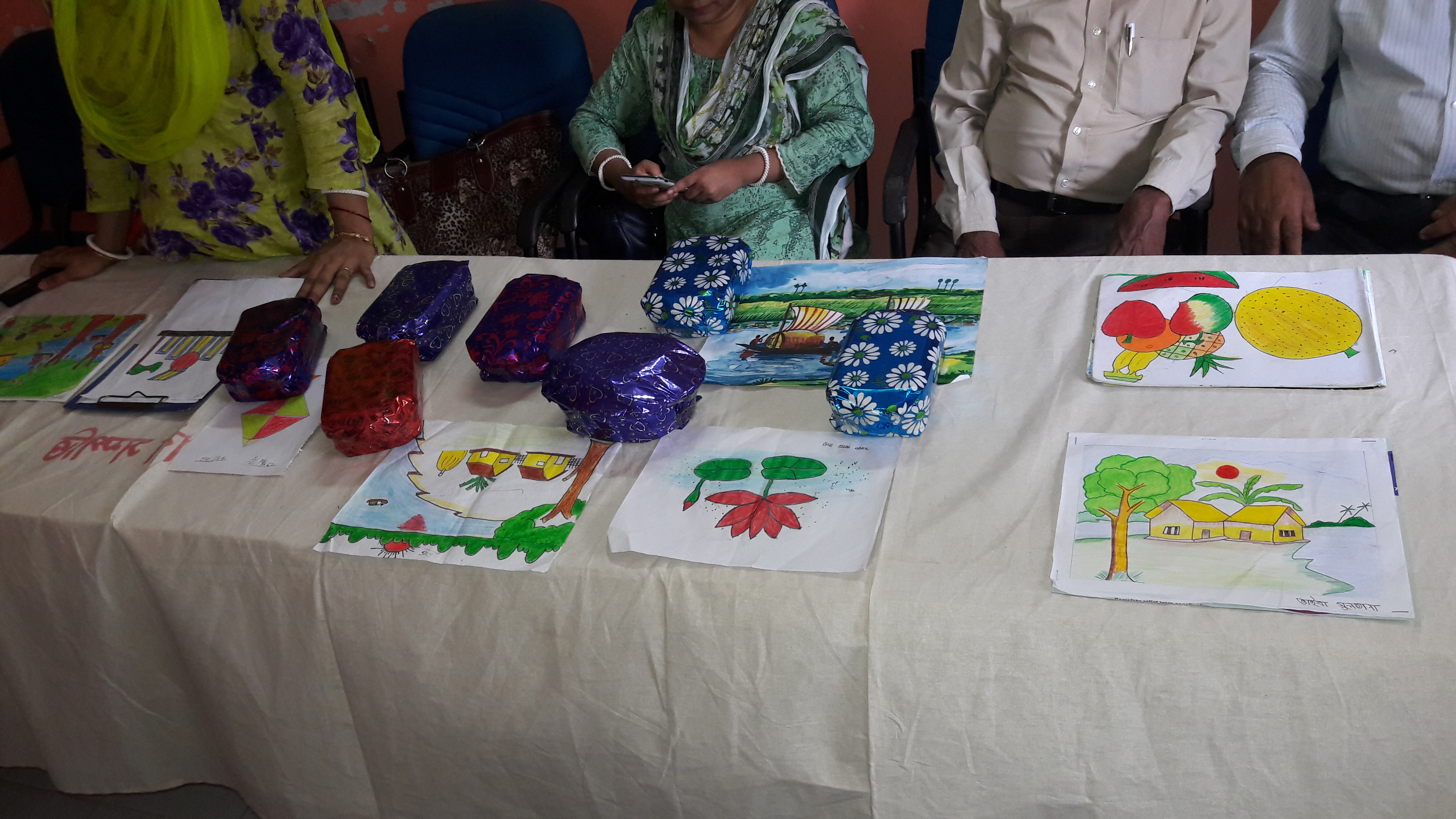 জাতীয় পুষ্ঠি সপ্তাহ/2019 ইং পুষ্ঠি বিষয়ক অংকন প্রতিযোগীতায় পুরস্কারপ্রাপ্ত ছবি