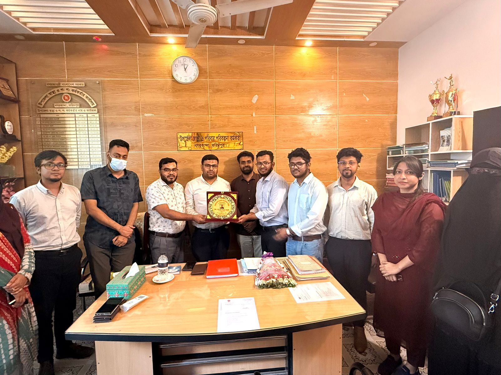 ইউএইচএফপিও ডা ইফতেখার আজাদ স্যারকে কর্মস্থলে স্বাগতম