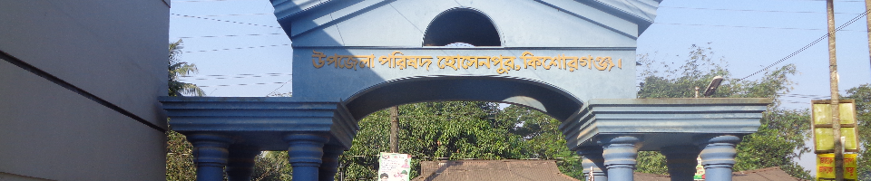 হোসেনপুর উপজেলা পরিষদের প্রধান গেইট।