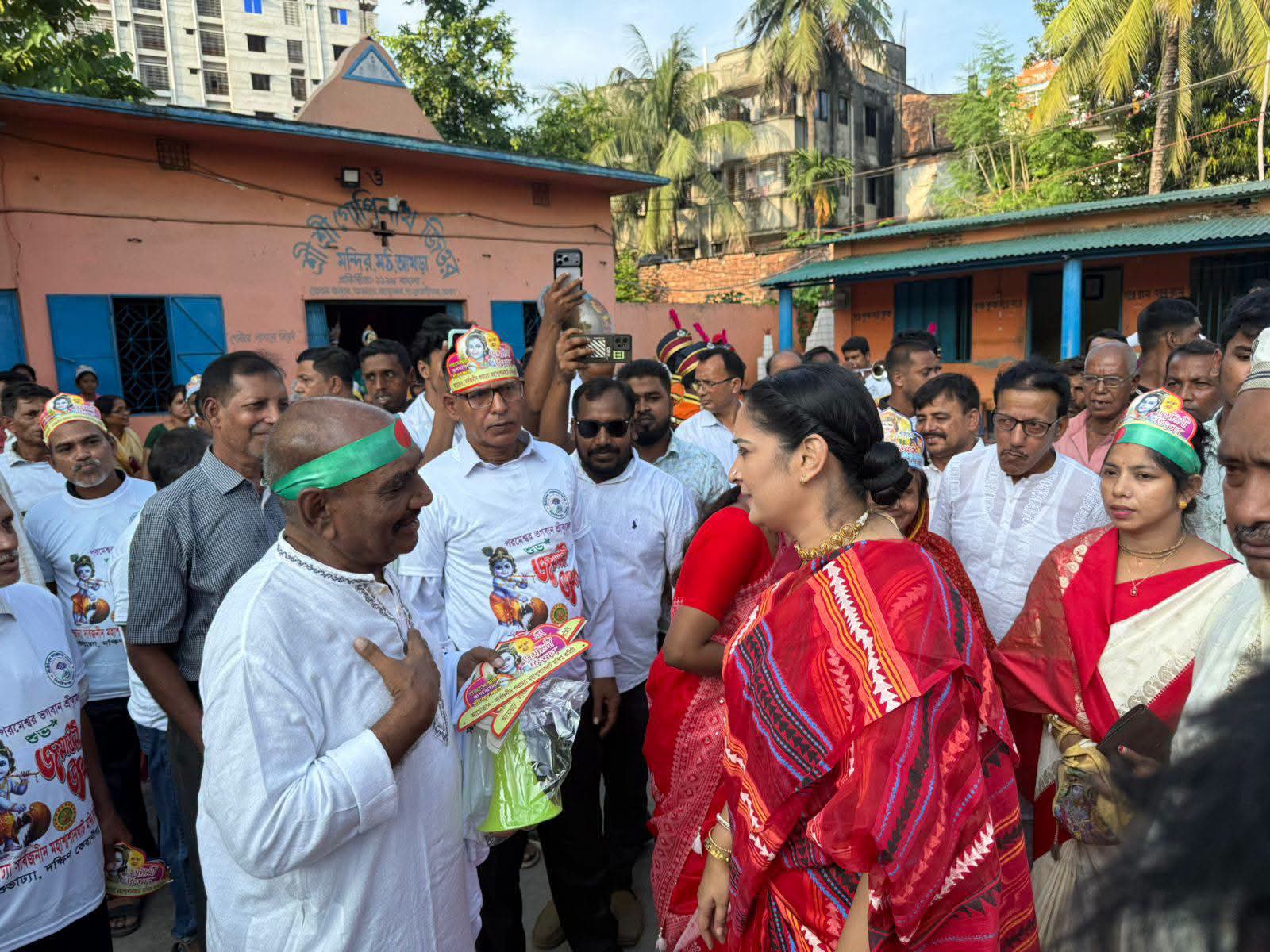 জন্মাষ্টমী অনুষ্ঠানে শ্রীমতি নিপুন রায় চৌধুরী, সিনিয়র ভাইস-চেয়ারম্যান-হিধকট্রা