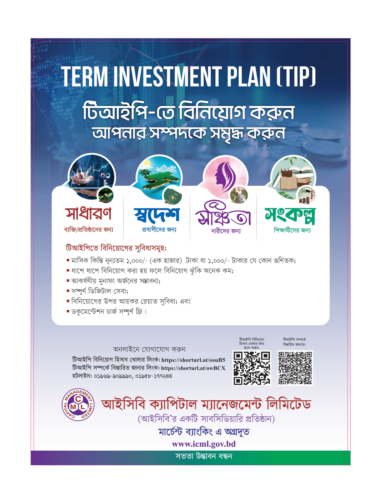 টার্ম ইনভেস্টমেন্ট প্লান (টিআইপি)