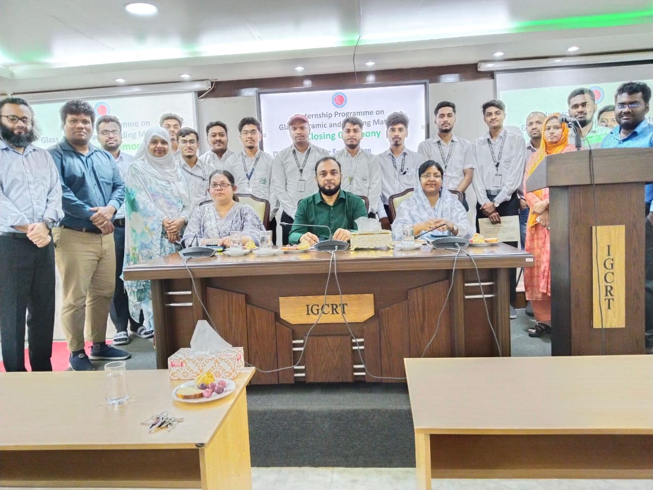 বাংলাদেশ ইন্সটিটিউট অব গ্লাস এন্ড সিরামিক হতে আগত ছাত্রদের ইন্টার্নশীপ প্রদান