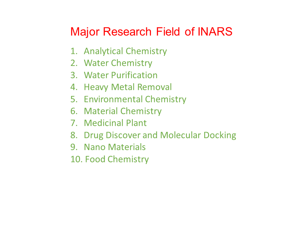 Major Research Field of INARS