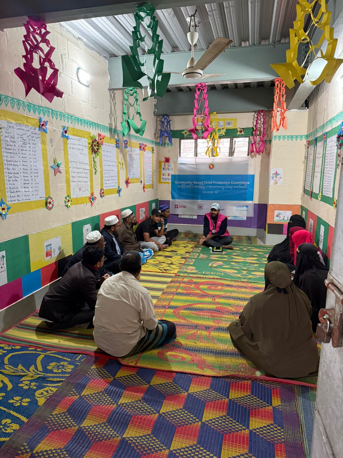 Field visit with the high officials of ERD and representative form Unicef to monitor child protection at Bhasan Char Rohingya camp on 14 and 15 January 2026