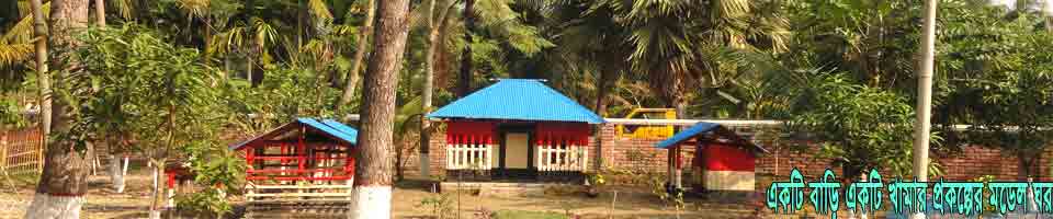 একটি বাড়ি একটি খামার প্রকল্পের মডেল ঘর