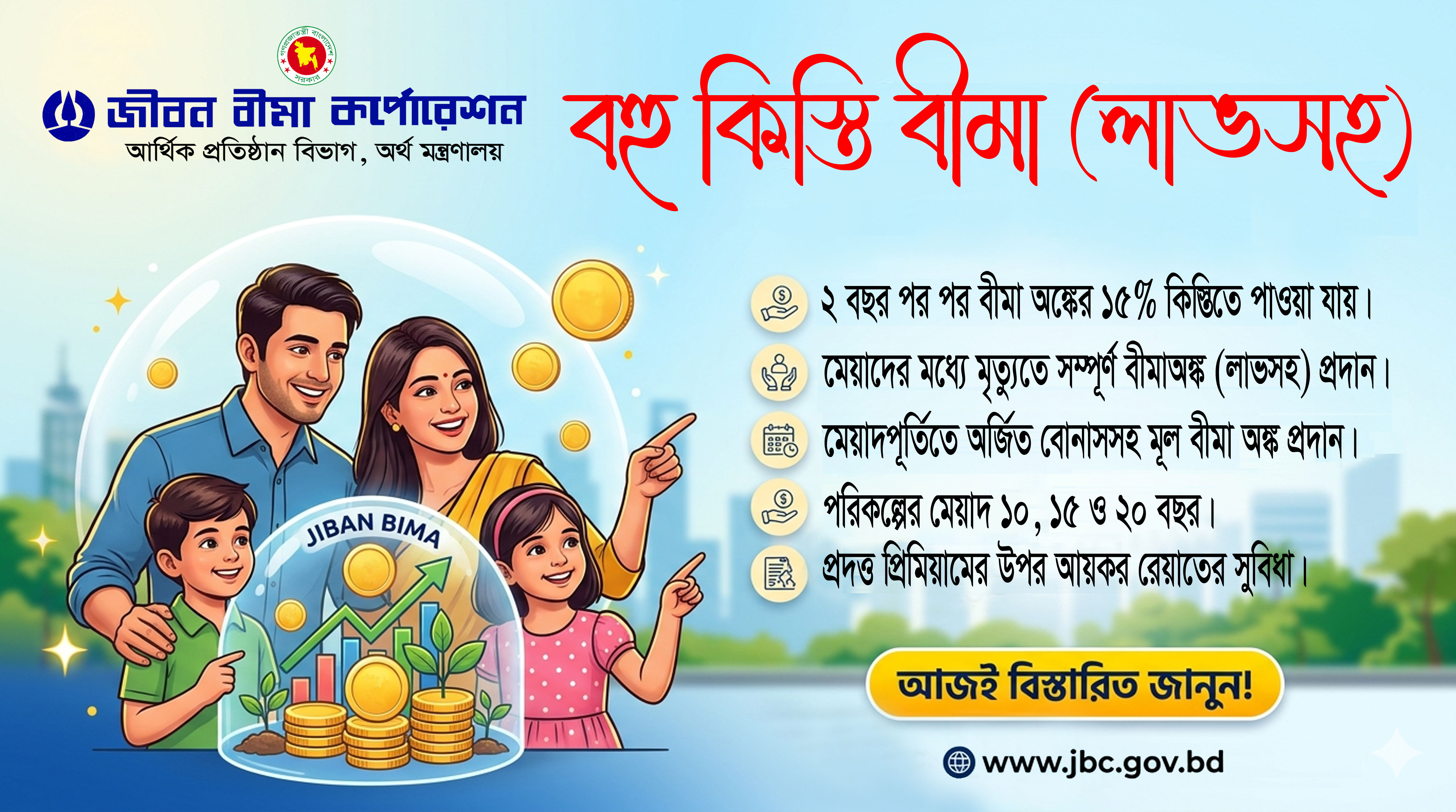 বহুকিস্তি বীমা (লাভসহ)