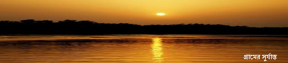 গ্রাম বাংলার সুর্যাস্তের দৃশ্য