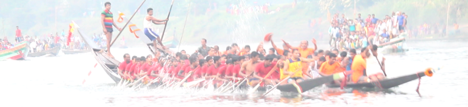 খালিয়াজুরীতে হাওরে নৌকা বাইচ