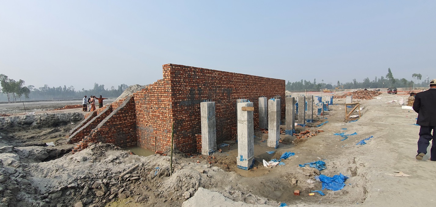 বেসিন প্লান্ট নির্মাণের ছবি