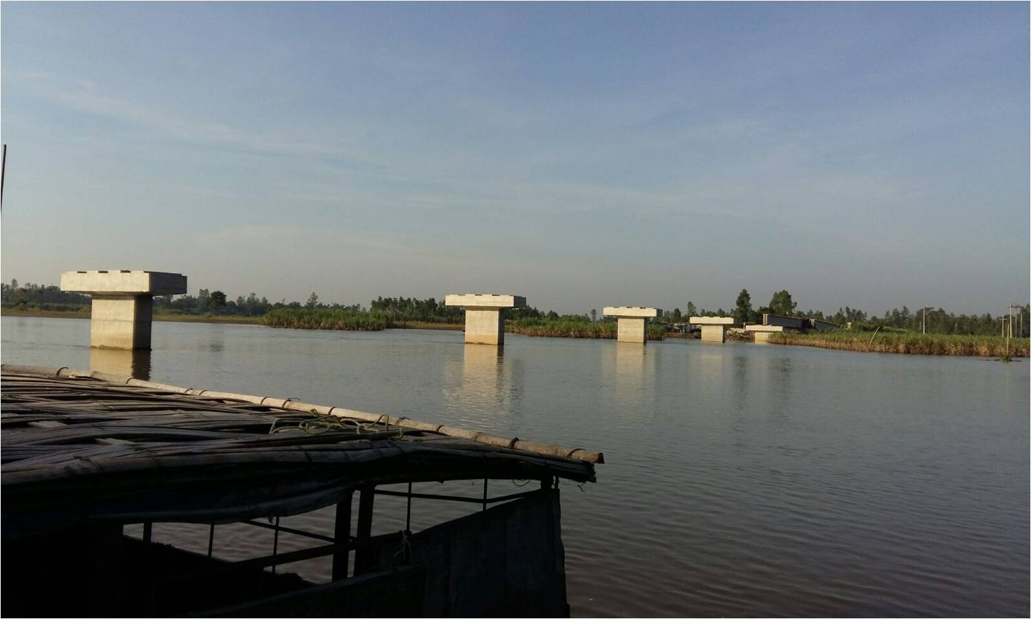 360m Bridge work on going at saghata
