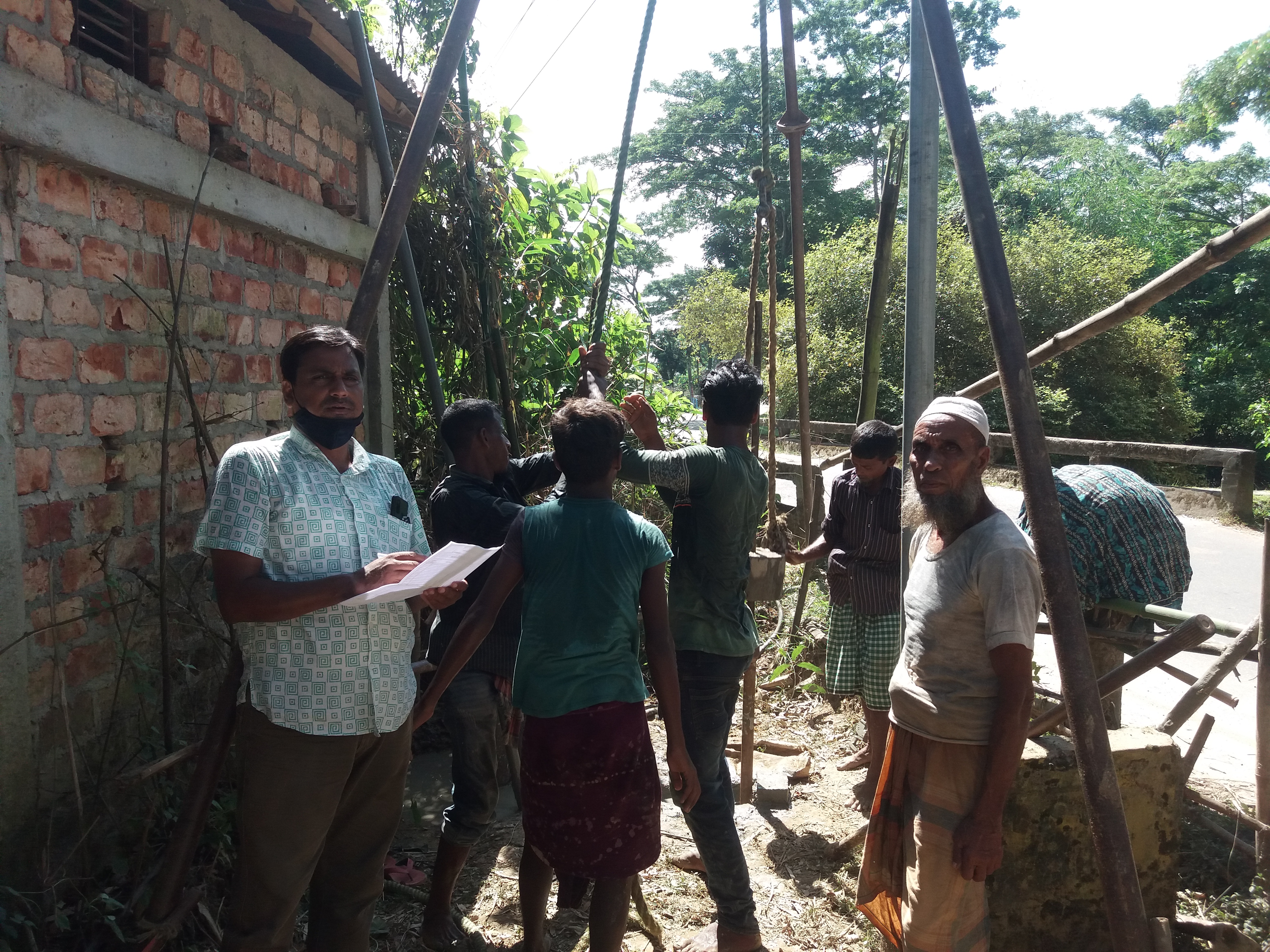সাপোর্টিং ব্রীজ প্রকল্পের অধীনে মাটি পরীক্ষা