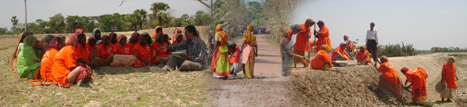 এলকেএসএস মহিলাগন রাস্তায় কাজ রত আছেন