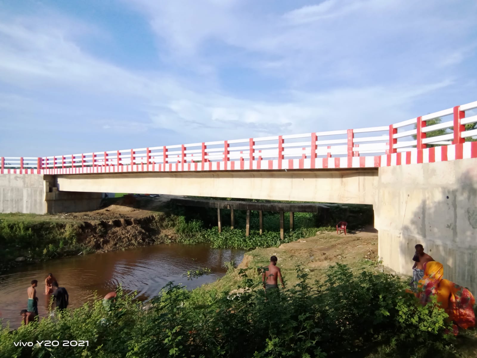 30m পিসি গার্ডার ব্রিজ নির্মাণাধীন