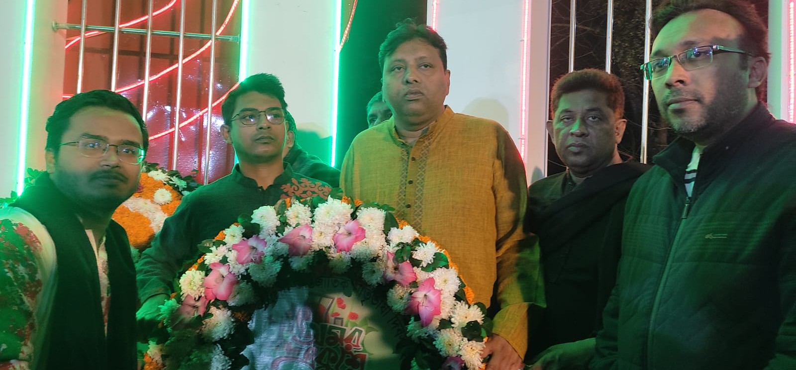 ভাষা শহিদদের প্রতি শ্রদ্ধাঞ্জলি।