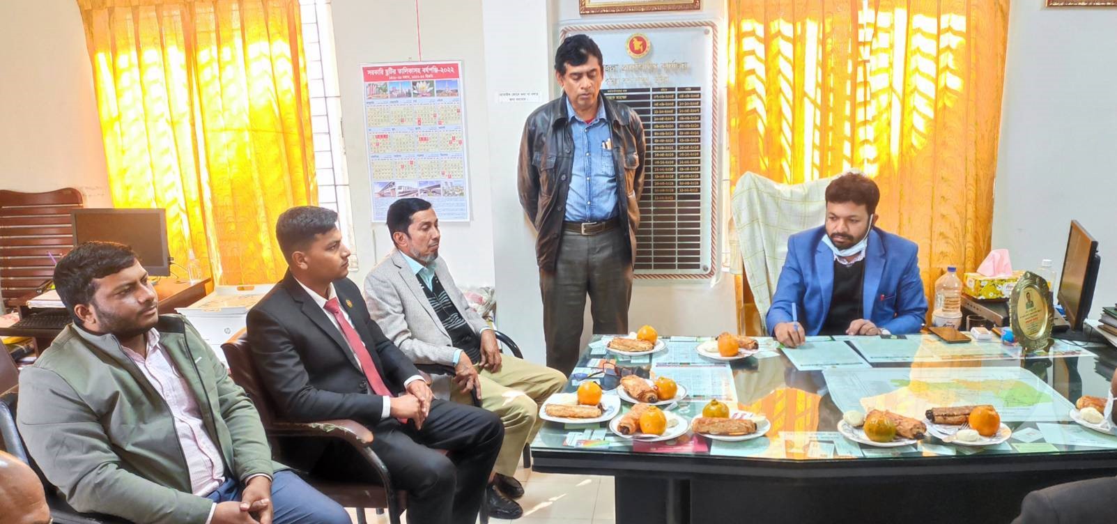 অনুষ্ঠানে শুভেচ্ছা বক্তব্য রাখেন অত্র দপ্তরের উপ-সহকারী প্রকৌশলী শাহাদাত হোসেন চৌধুরী